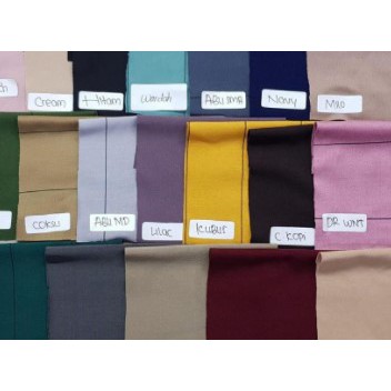 Warna Part 2 Kerudung Dasya Non Serut - Kerudung Bergo Dasya - Kerudung Bergo Oval Dasya-Mustard