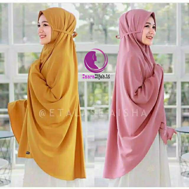 PROMO - BERGO AZALEA Non Pet JUMBO Tali/ Hijab Wolfis/ Kerudung Jilbab Khimar
