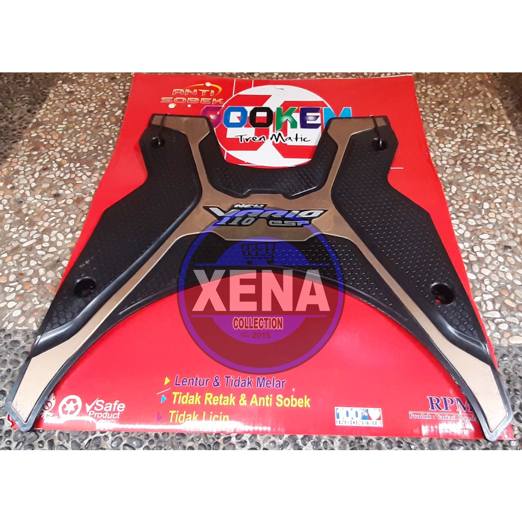 Karpet Gookem Vario 110 New ESP Karet Bordes Vario 110 Alas Pijakan Kaki Vario 110 New / Karpet Honda Vario 110 FI Injeksi 2013 - Terbaru - Bahan Tebal / Karpet Vario 110 LED ESP Merah