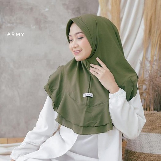 KHIMAR AMEERA ORIGINAL BYDEVINA-Army