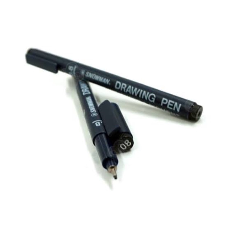 

SNOWMAN Drawing Pen & Pulpen OPM warna hitam