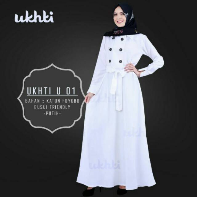 Gamis putih ukhti u01