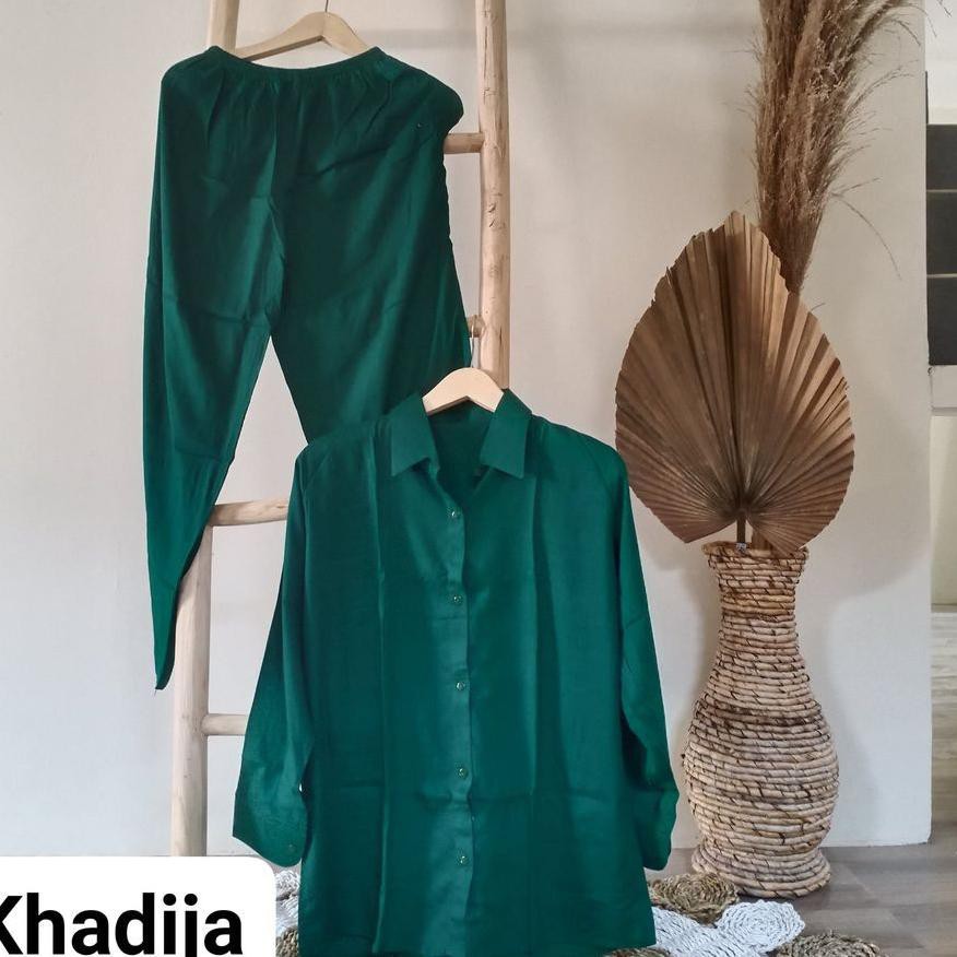 ONE SET MOTIF POLOS/ SETELAN RAYON VISCOSE MOTIF POLOS/SETCEL KEKINIAN/SETELAN WANITA TERBARU/DNILYA-7