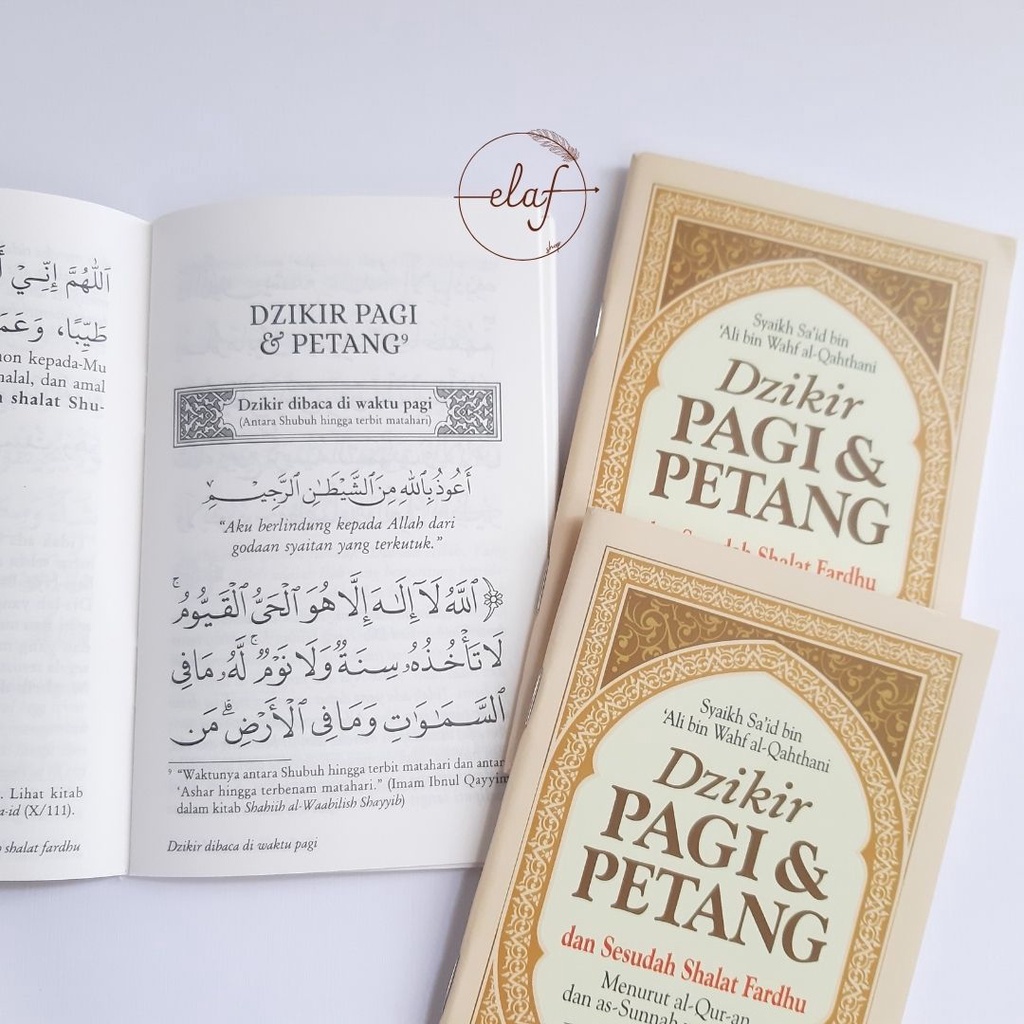 Buku dzikir pagi petang dan selesai sholat | souvenir pernikahan