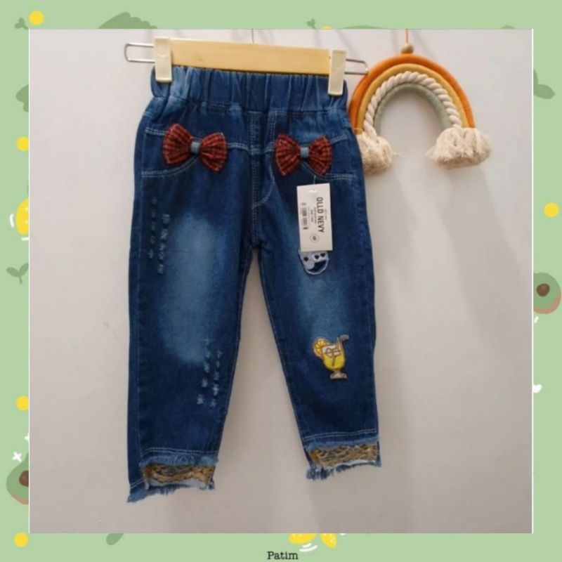 Celana Jeans Renda Anak Perempuan Kekinian 1-6 Tahun