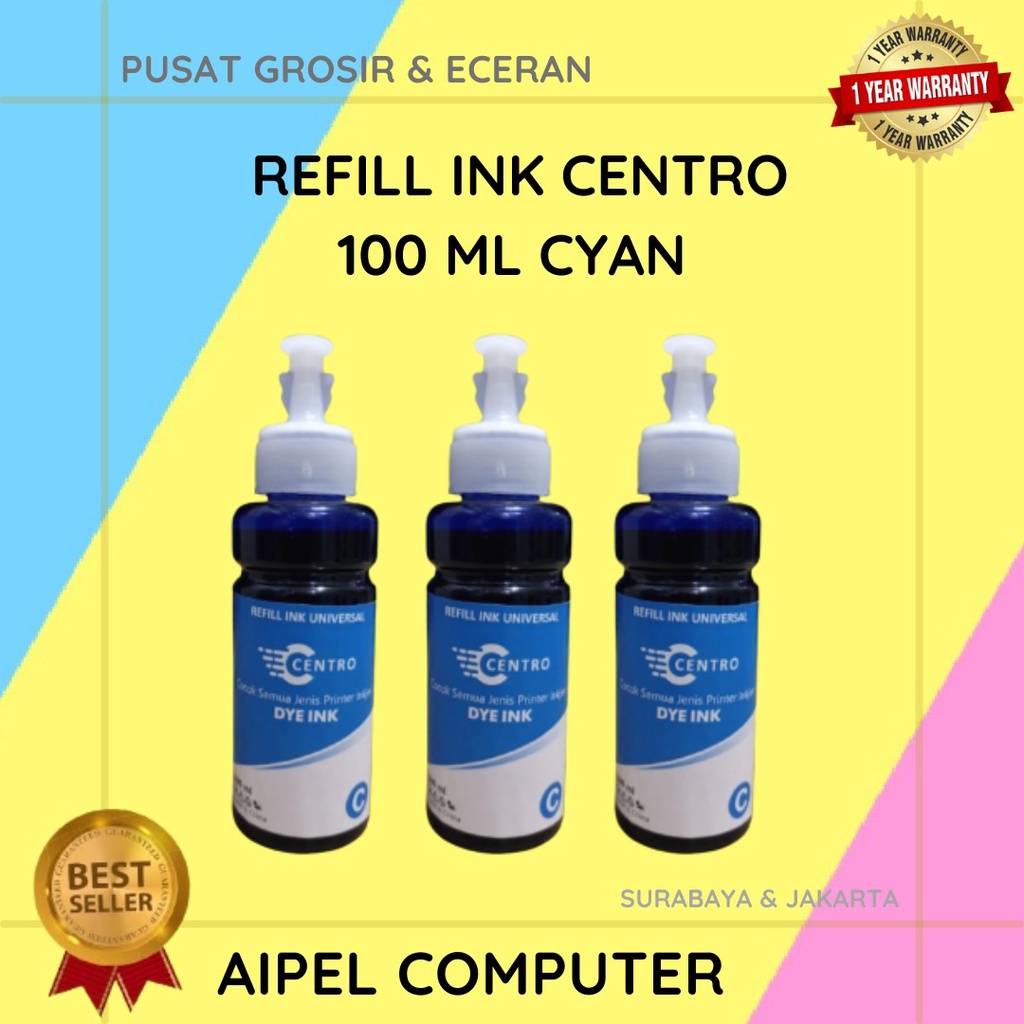 RIC100C | REFILL INK CENTRO 100 ML CYAN