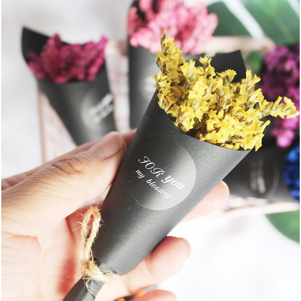 Bunga Kering Buket Mini Dried Flower Bouquet Kecil Buding Floret