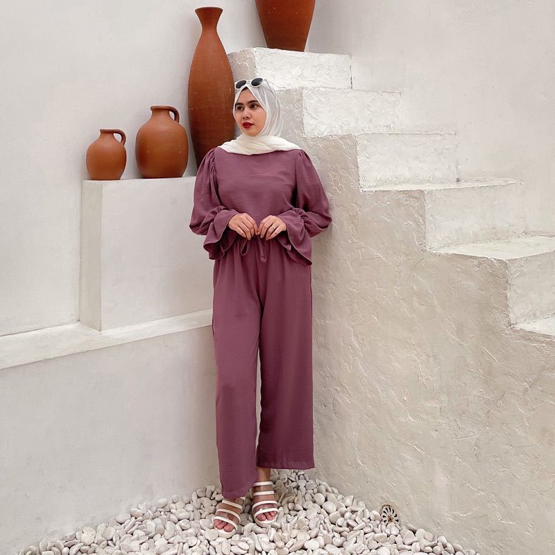 ONE SET BALLONY CRINKLE BLOUSE