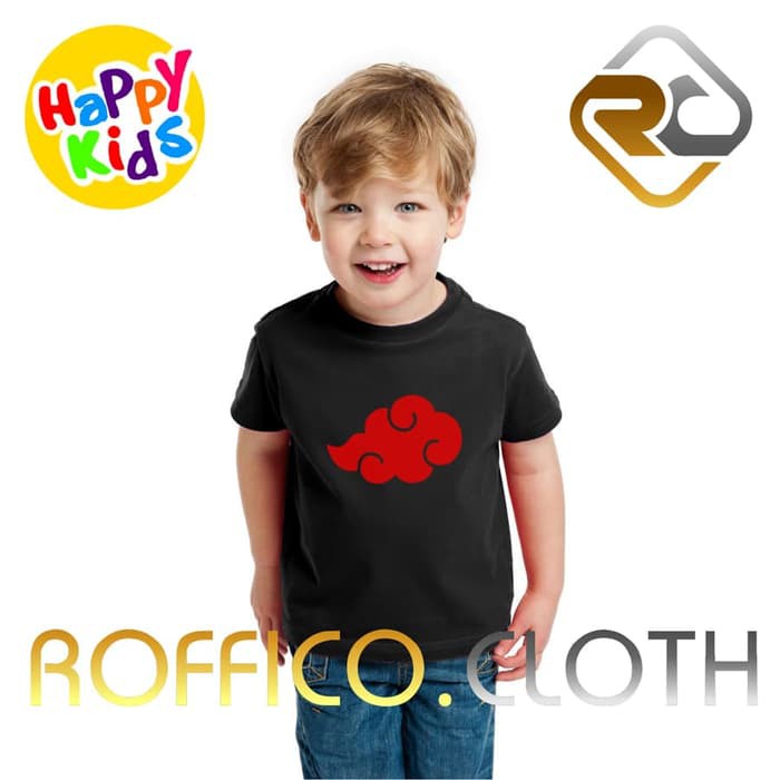 Tshirt Baju Kaos Anak Logo Akatsuki Naruto Shopee Indonesia - roblox akatsuki clothes id