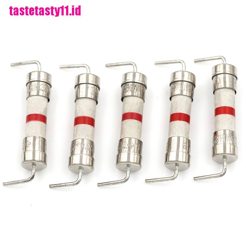 【TTID】5Pcs 8A 250V 5*20mm ceramic body time-lag axial lead fuse