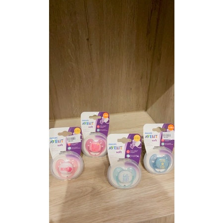Philips Avent Empeng Soft Pacifier Soother 0-6m 6-18m Isi 1 dan Isi 2