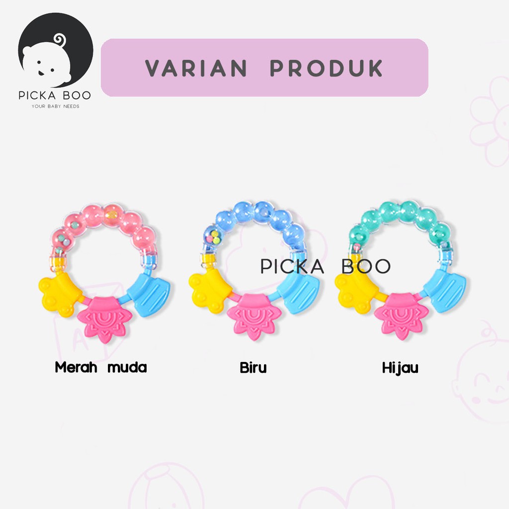 PICKA BOO Teether Gigitan Bayi Bentuk Gelang