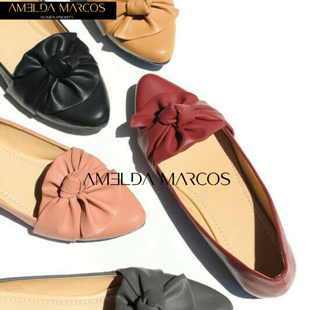 Gratica Sepatu Wanita Flat Shoes Lancip AW 073