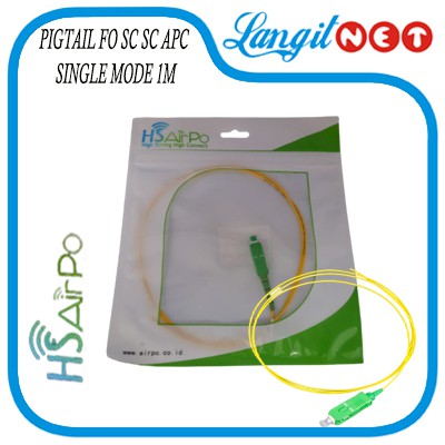 PIGTAIL FO SC APC SINGLE MODE 1M