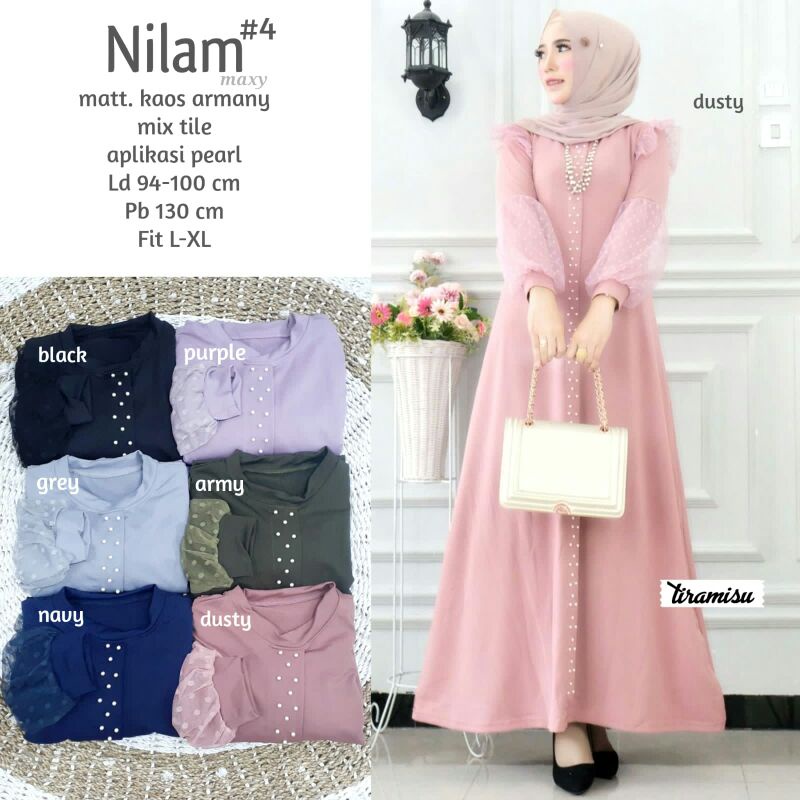 Gamis Nilam/Long Dress Nilam/Maxy Nilam