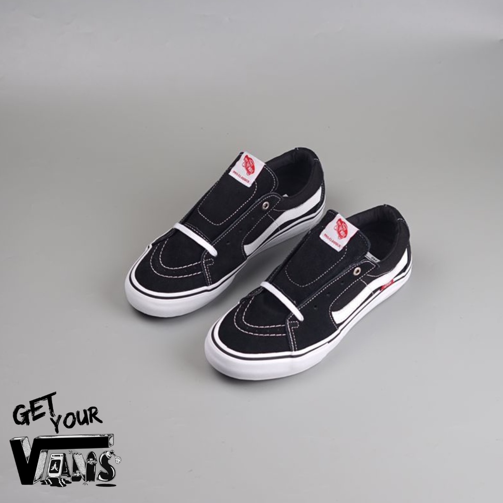 Vans Sk8 Low Pro Black White Original 100% Bnib