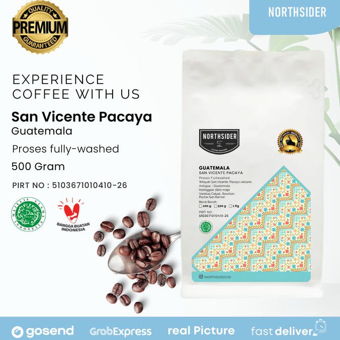 

BIJI KOPI ARABIKA GUATEMALA SAN VICENTE PACAYA WASHED 500GR NORTHSIDER