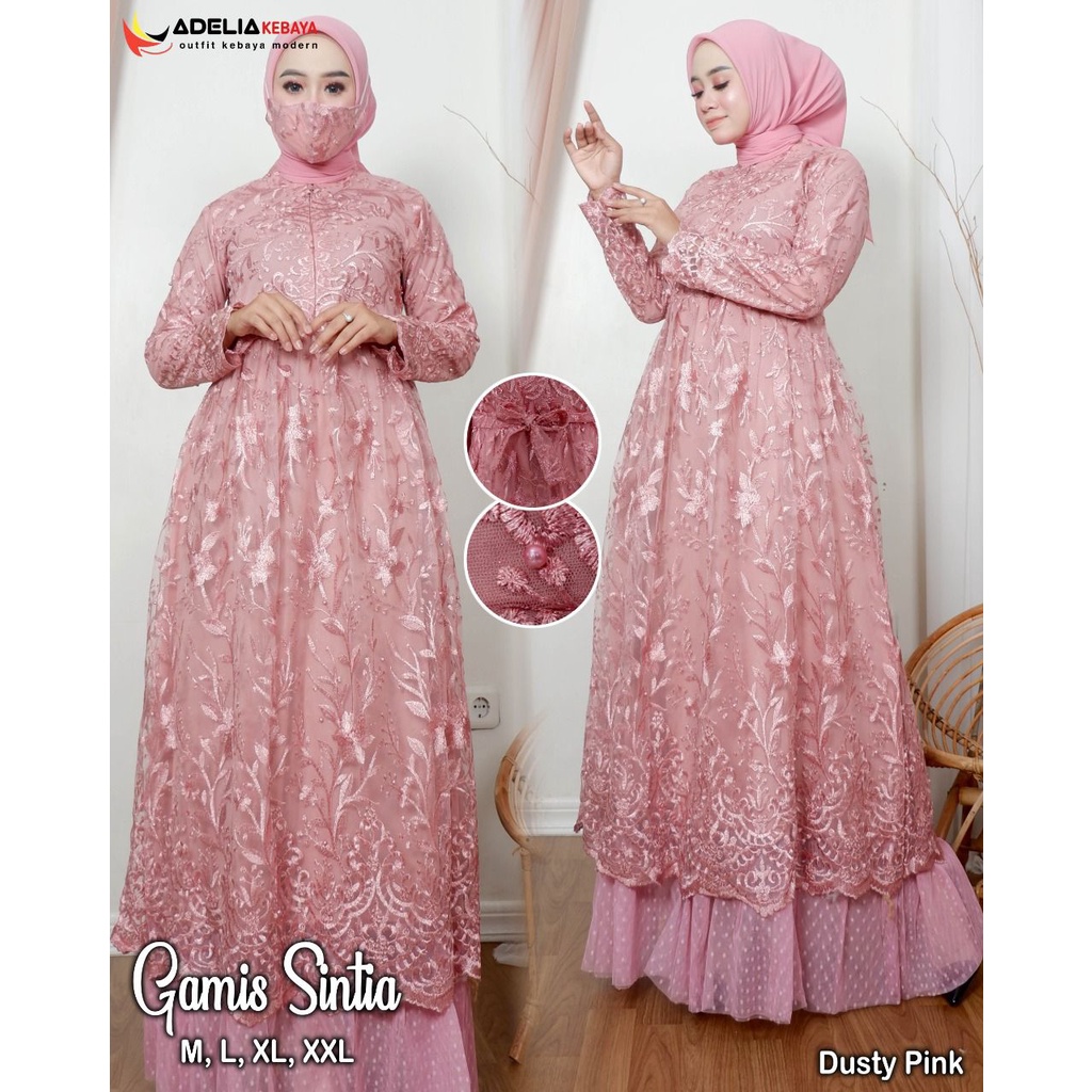 Gamis Busui Sintia AD / Kebaya Brukat Busui Modern / Dress Pesta Menyusui