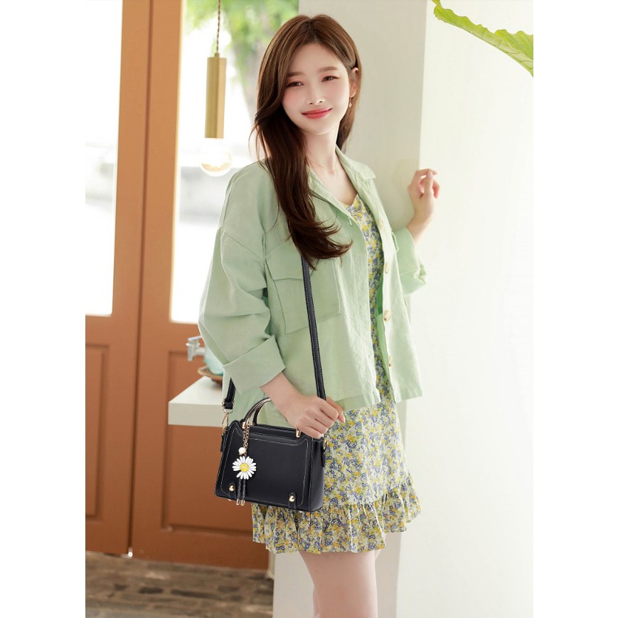 TASHAPPY GT1621 tas HANDBAG wanita import model korea supplier tas import gantungan bunga