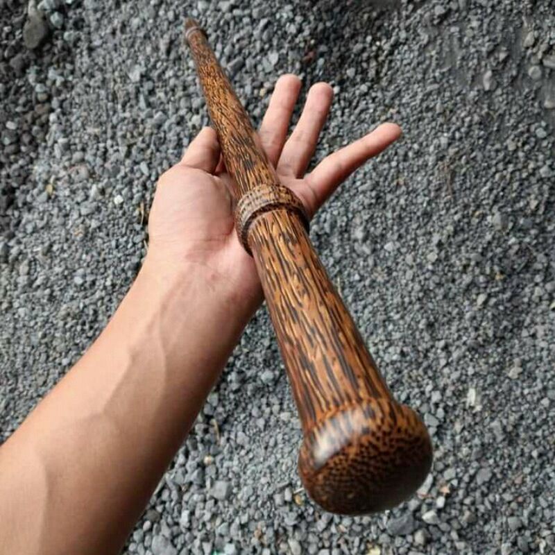 tongkat komando kayu liwung macan