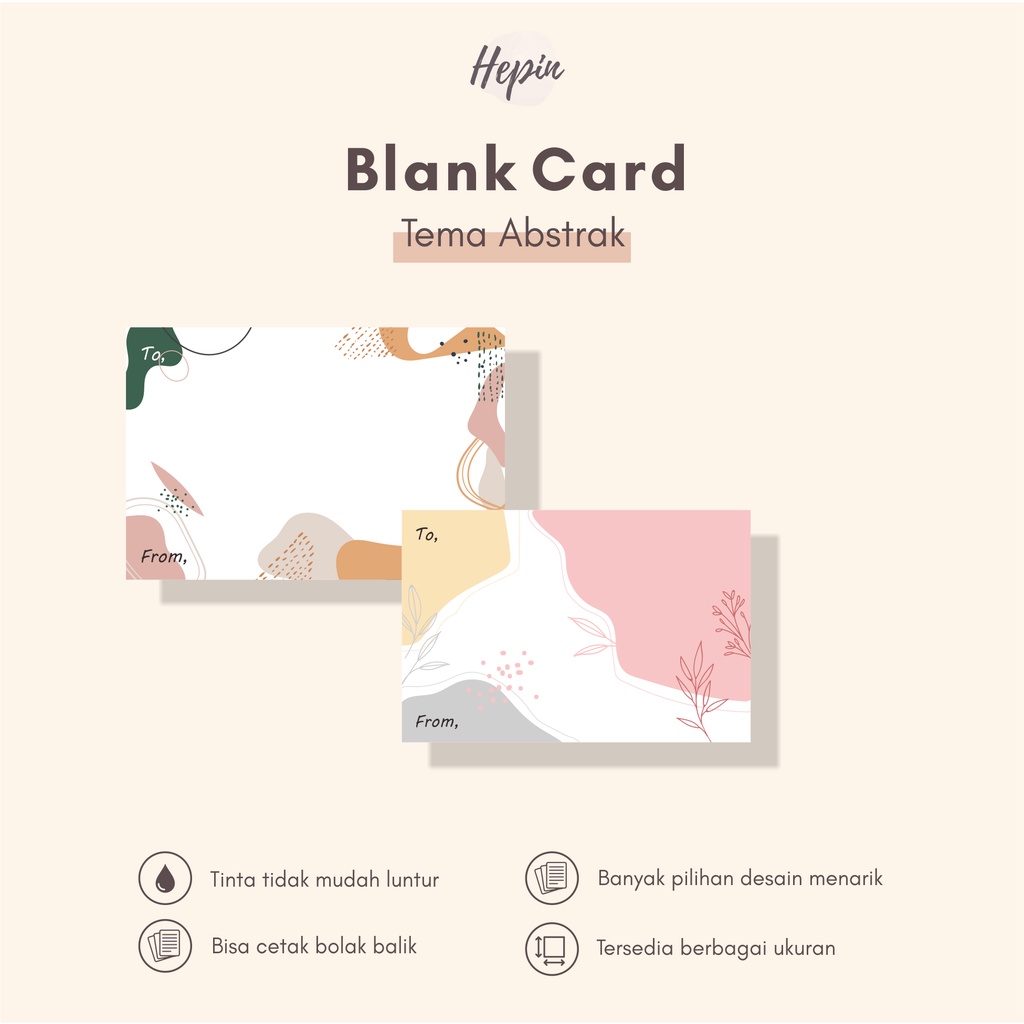 

Blank card edisi ABSTRAK/cetak kartu abstrak