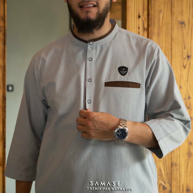 Kurta Samase Baju Koko Kurta  Muslim Pria Dewasa 7/8  | B-148