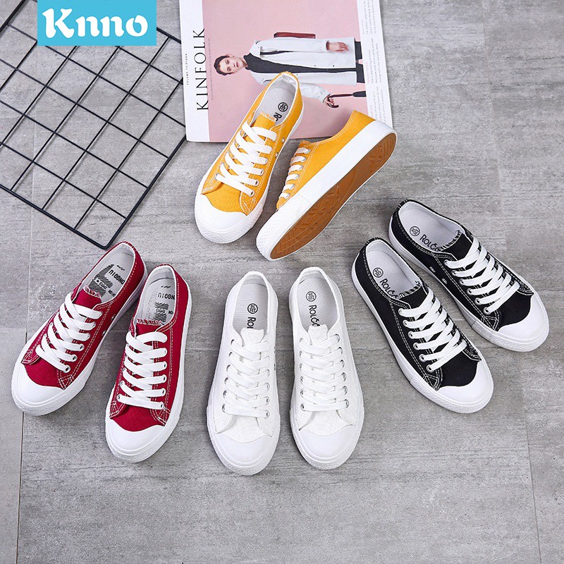 Kano style 35000 candy color all-match sepatu kanvas wanita Korea