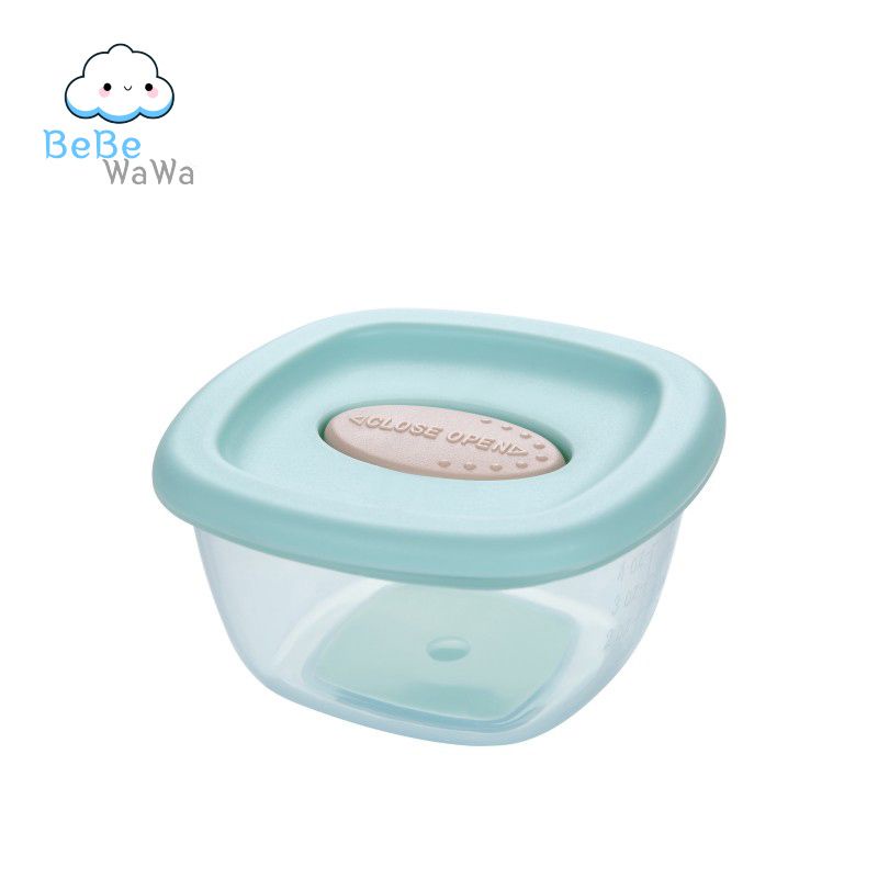 BeBeWaWa Baby Food Container BW003-1 - Storage MPasi+penutup BPA FREE 120ml - Mangkok Tempat Makan Bayi