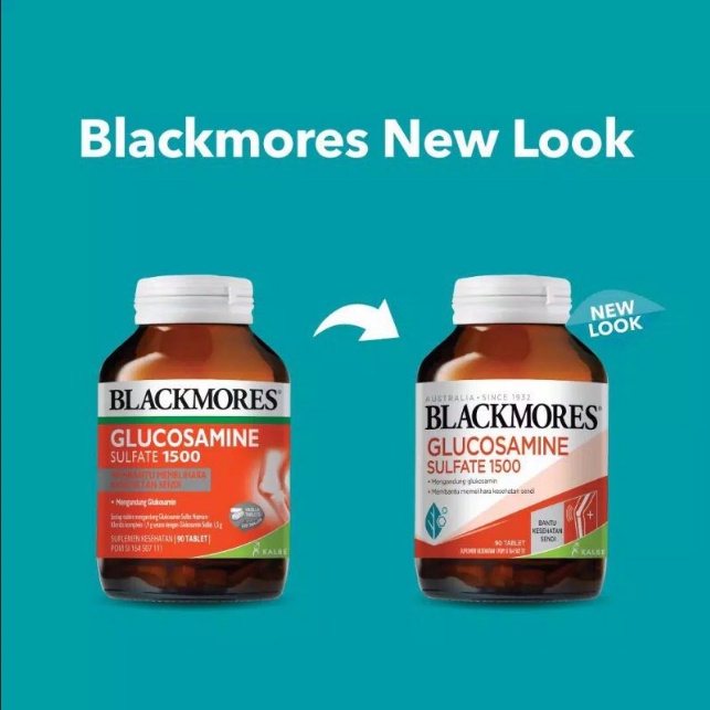 VITA56 BLACKMORES GLUCOSAMINE 1500MG ISI 30 new packaging jadi blackmores healthy joints isi 30 exp 1 2025