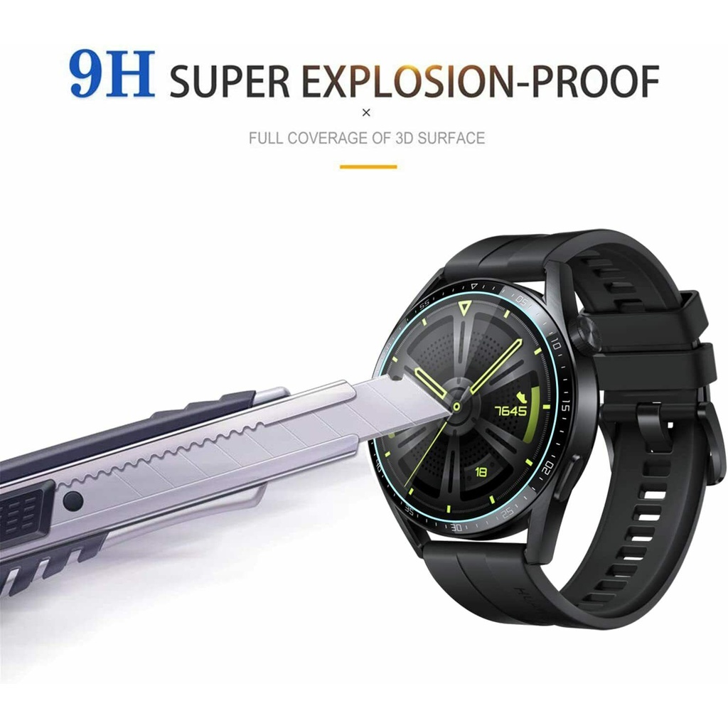 1 / 3 / 5PCS Pelindung Layar Tempered Glass 9H Bening Untuk Huawei Watch GT 3 46mm