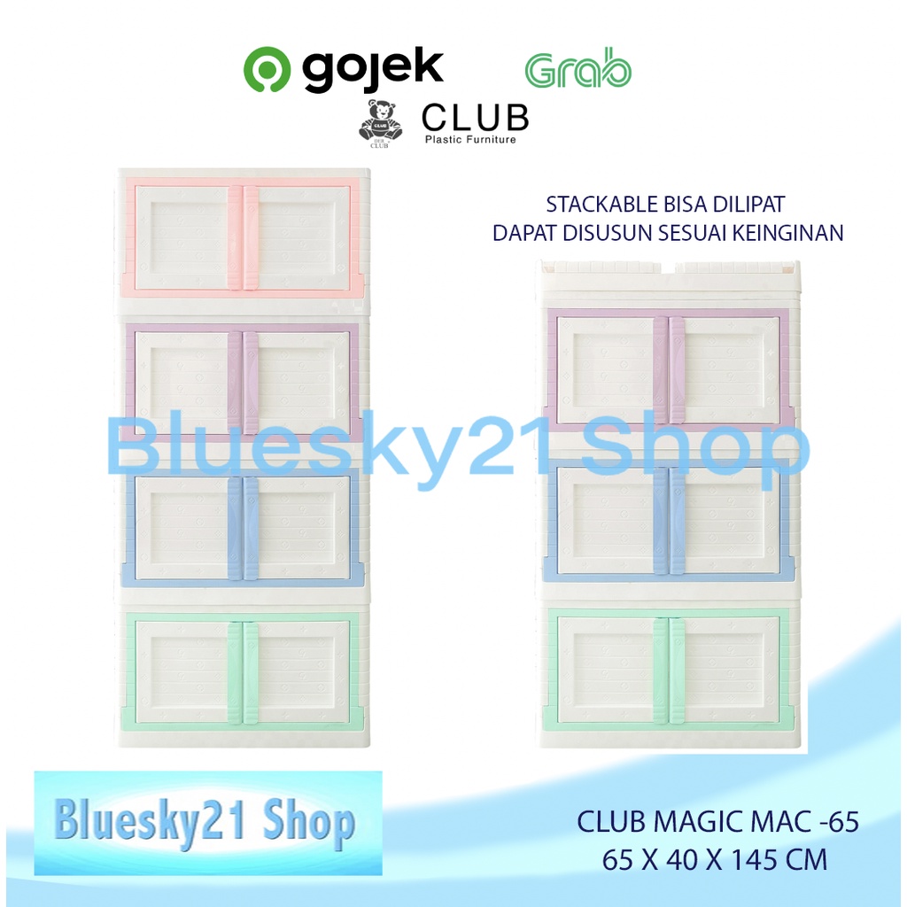 LEMARI PLASTIK CLUB MAGIC CABINET 65 / LEMARI PLASTIK CLUB MURAH / LEMARI PLASTIK MAGIC CABINET MAC 