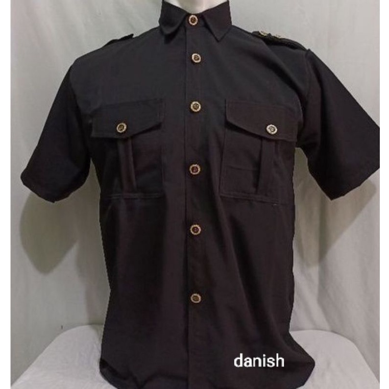 SERAGAM SAFARI PENDEK HITAM