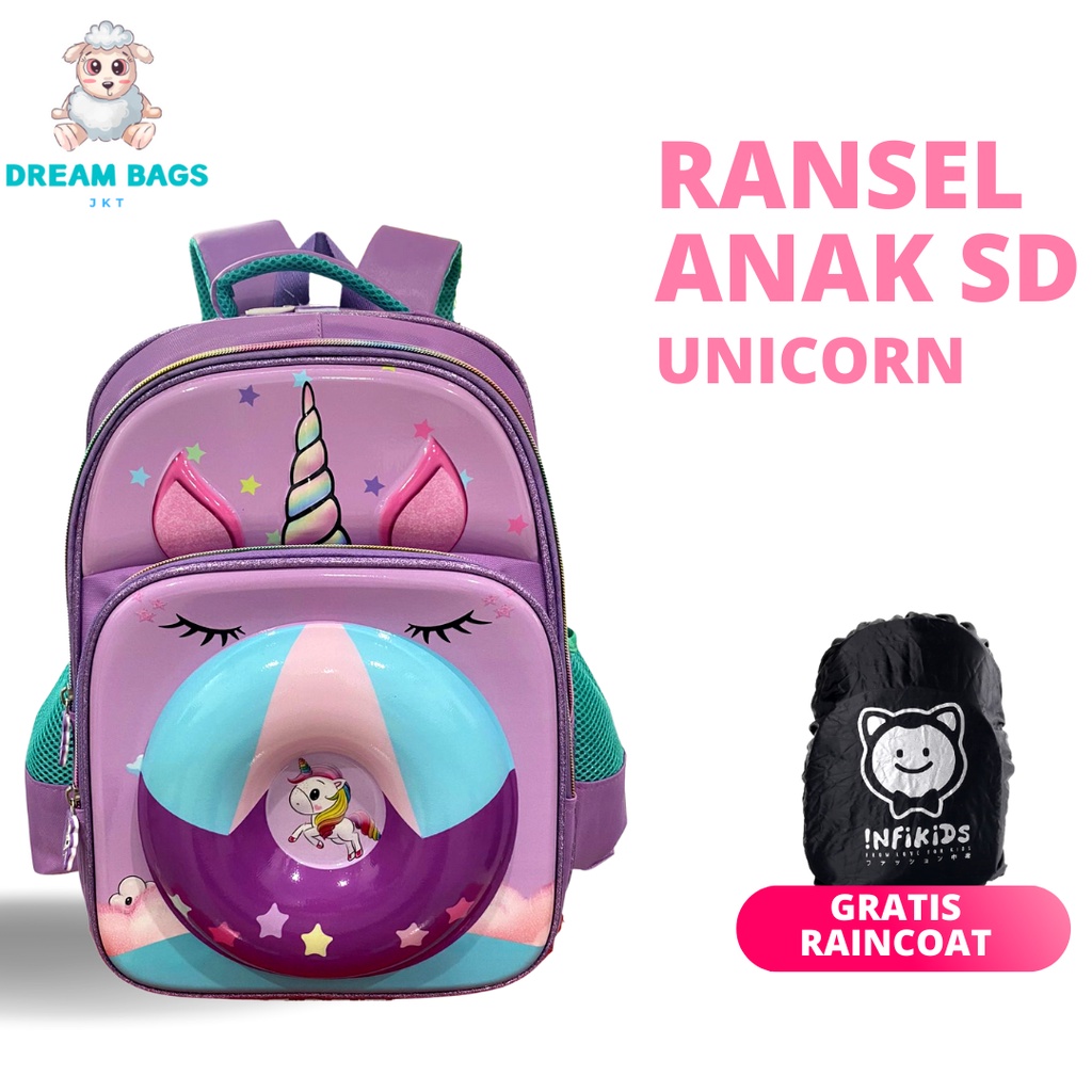 DREAM BAGS Tas Ransel Anak Perempuan Ukuran SD Tas Sekolah