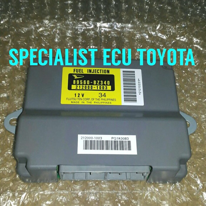 89560-Bz340/Bz021 Ecu Avanza/Xenia 2004-2006 1.3Cc Computer Komputer