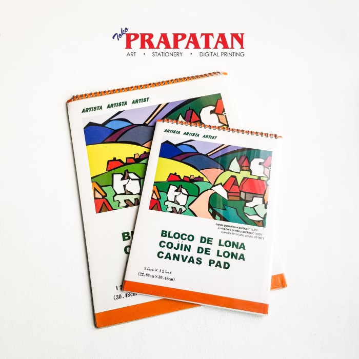 

Sketsagambar- Artista Canvas Pad 22X30Cm 10 Lembar Spiral / Buku Gambar Canvas -Buku-Gambar-Sketsa.