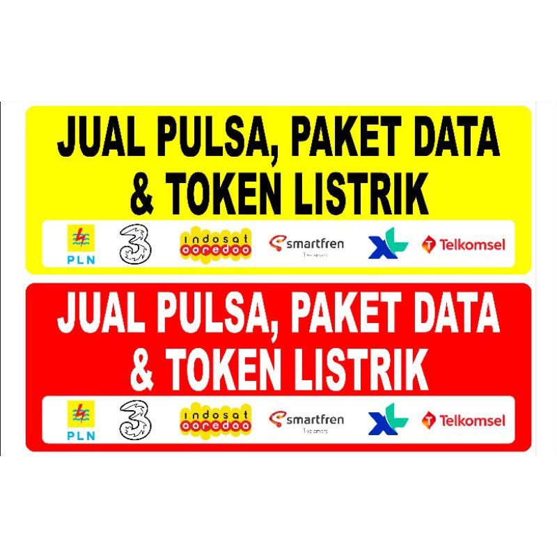

STIKER JUAL PULSA