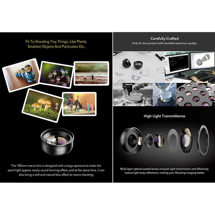 Apexel Lensa Macro 100mm 4K HD