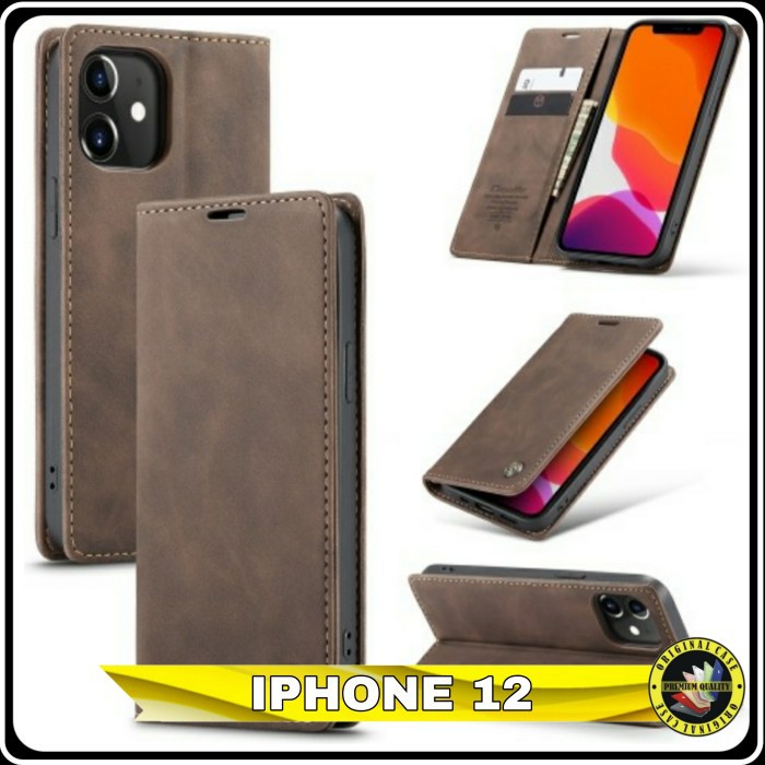Casing Iphone 12 FlipCase Dompet IPhone12 Caseme Wallet Premium Cover