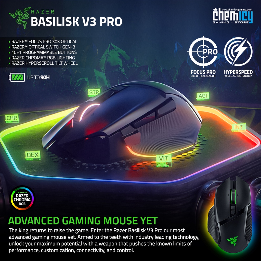 Razer Basilisk V3 Pro Wireless RGB Gaming Mouse