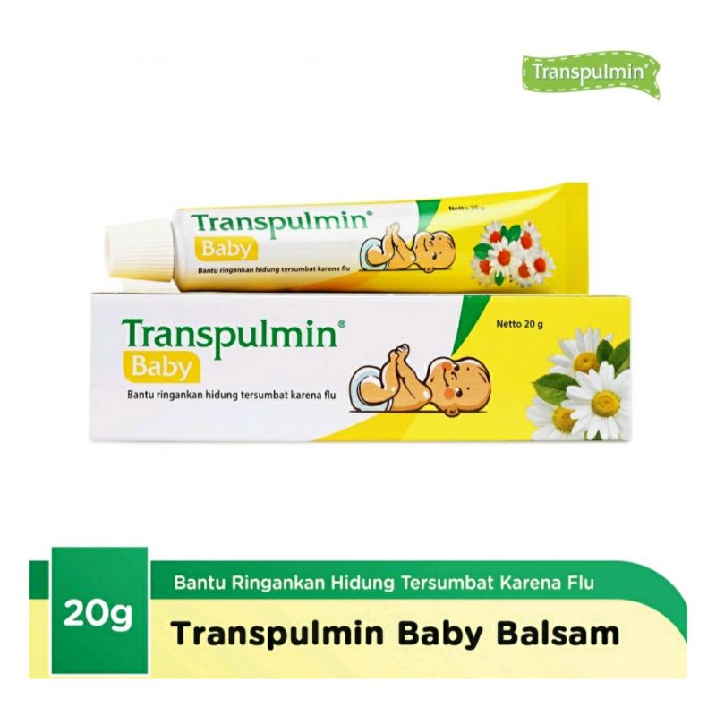 Transpulmin Baby Balsam 20gr / Balsam Bayi / Obat Flu Bayi / Balsam Transpulmin Bayi