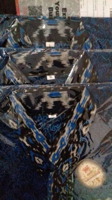 Bswart Batik Hrb026 Kenongo Hem Pendek Padi Pekalongan M L Xl Batik Pria Murah Modern Grosir Batik