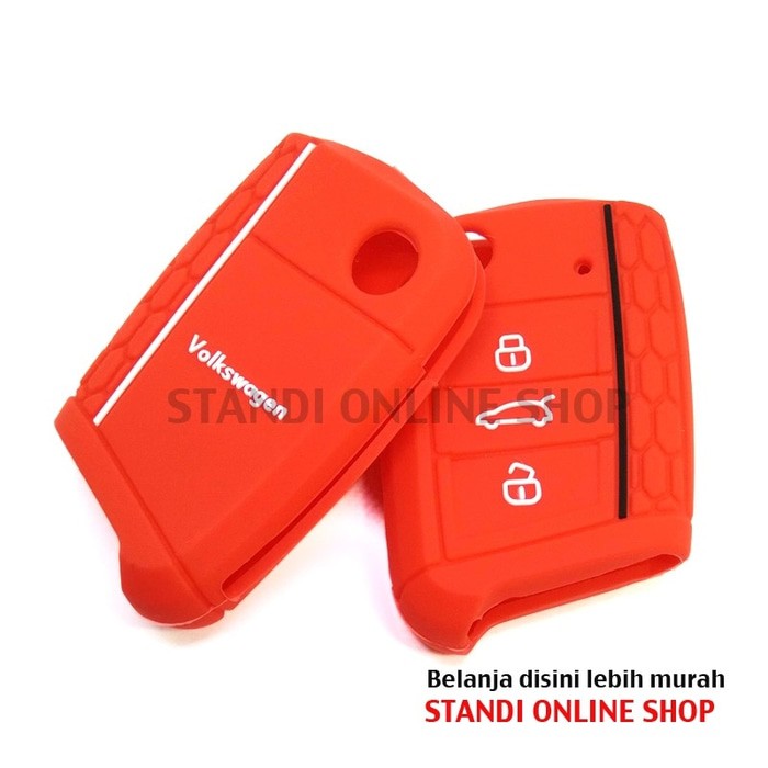 Kondom Kunci Silikon Remote Flip Key Volkswagen VW Golf