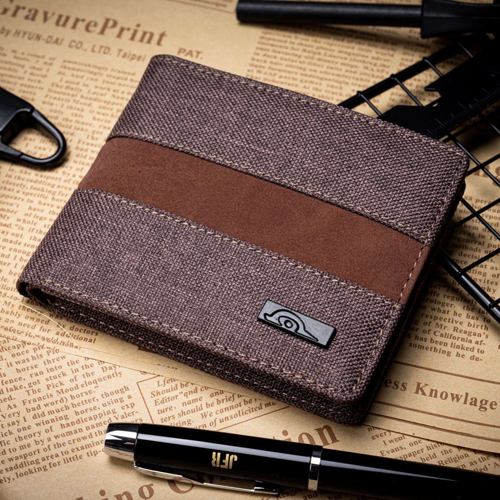 JFR Fashion Dompet Pria Bahan Kulit Canvas JP42 Carnaby Series-5