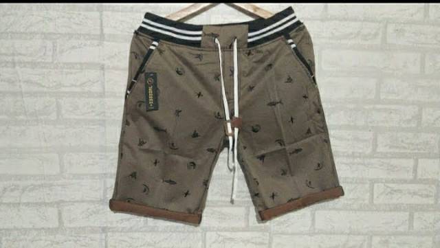CELANA PENDEK KATUN PRINTING PRIA / CELANA PENDEK KATUN RIP PRIA.. S M L