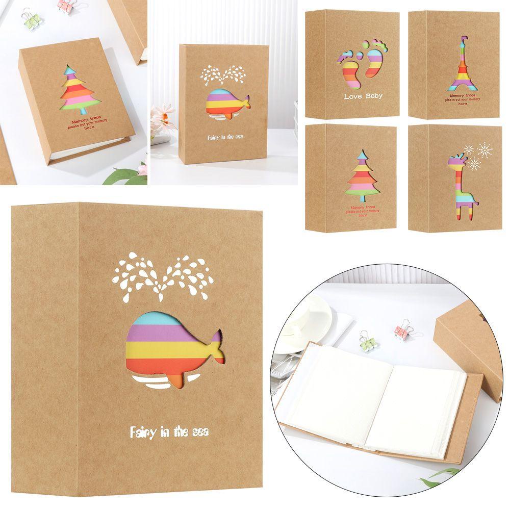 R-flower Album Foto Gambar Case Collection Card Booklet Untuk Anak 6inch Scrapbooking Gambar Case