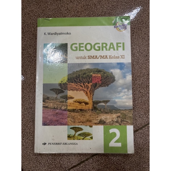 PRELOVED BUKU GEOGRAFI SMA/MA KELAS 11 ERLANGGA K. WARDIYATMOKO