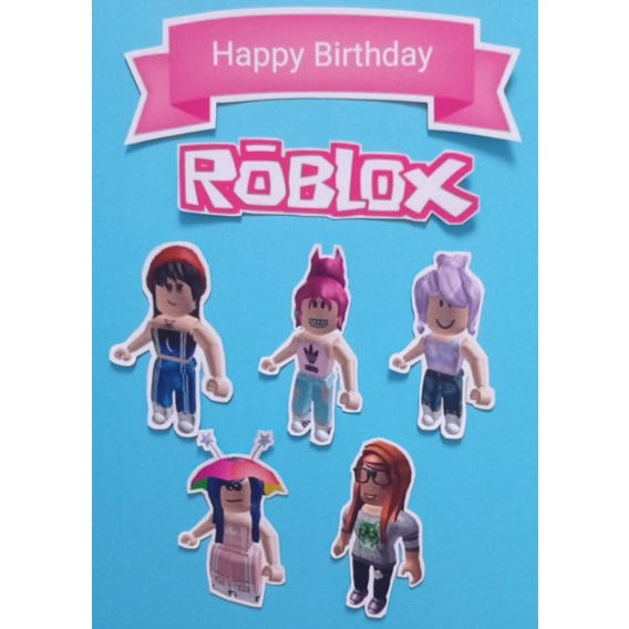 cake topper roblox girl