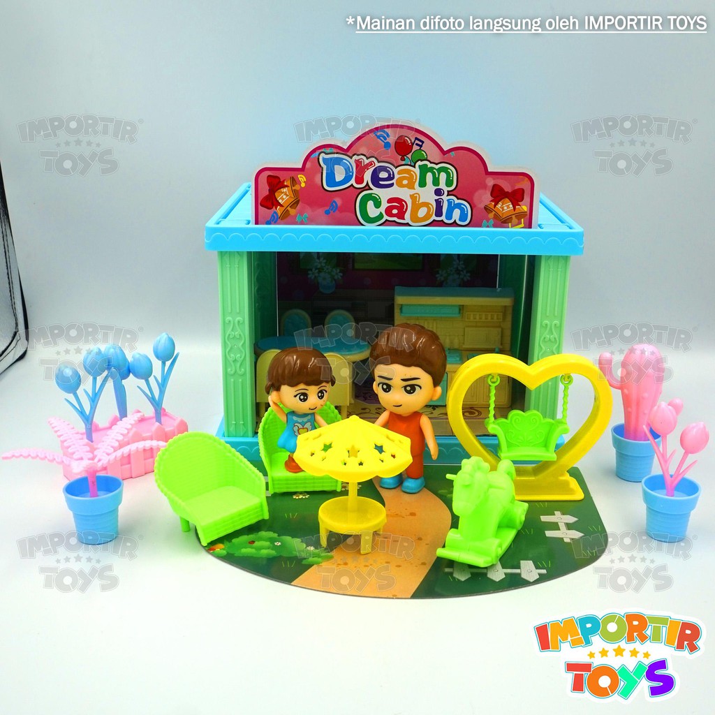 Mainan Rumah Villa Anak Cewek + KITCHEN SET (IMPORTIR TOYS QUALITY)