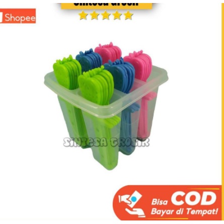 CETAKAN JELLY WARNA WARNI 6 SET