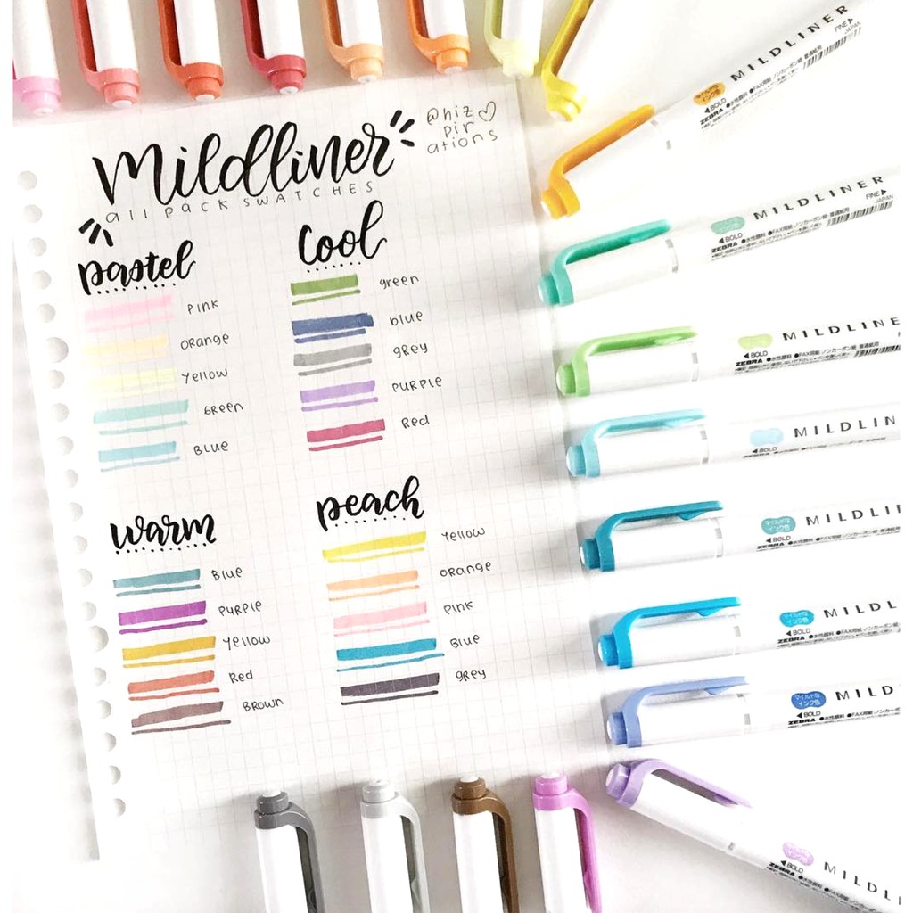 

mdn Zebra Mildliner Double Ended (Water Based Marker) - Zebra Midliner